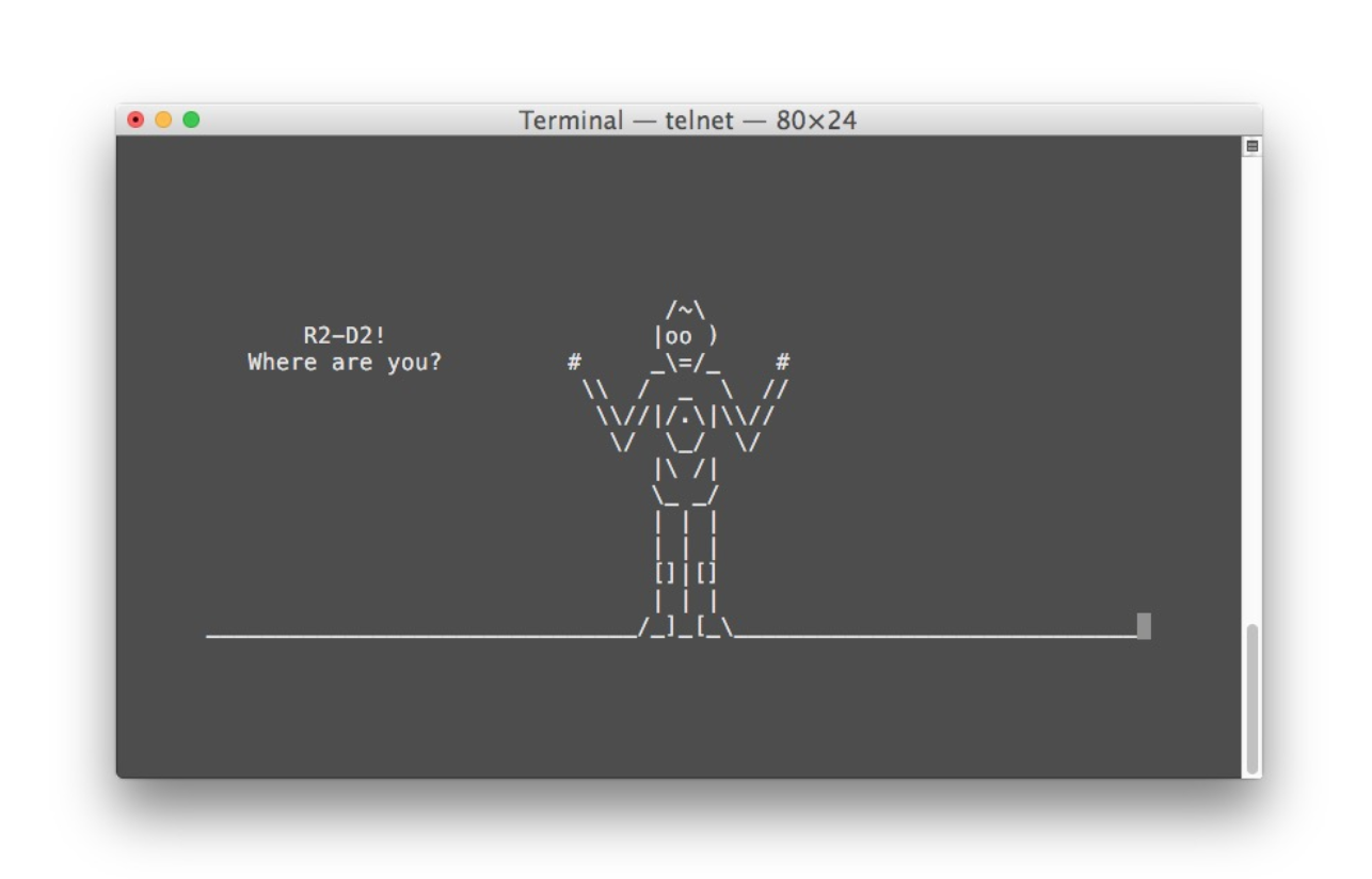 Star Wars in ASCII