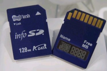 A-DATA sdcard with LCD