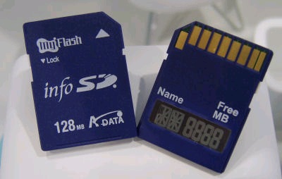 A-DATA sdcard with LCD