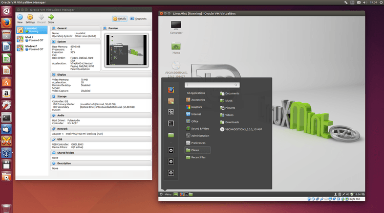VirtualBox Mint 17.1 on Ubuntu 14.04