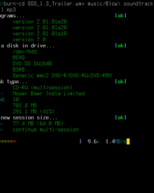 Burn CD linux tool